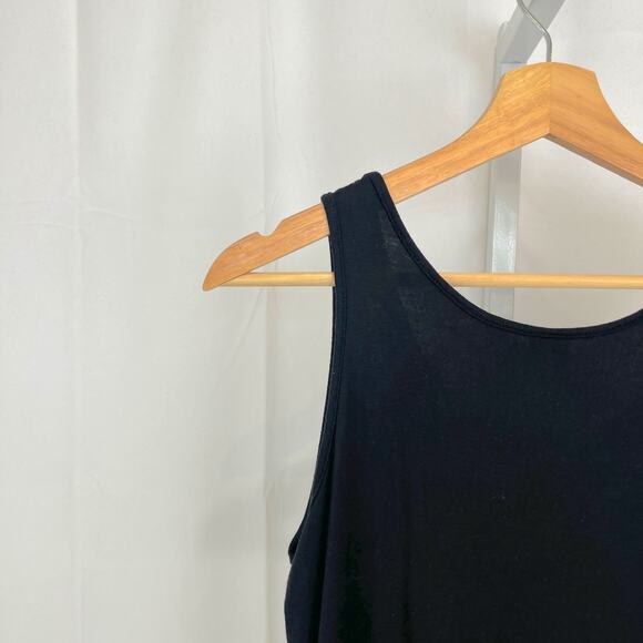 COMFY USA Marsha Sleeveless Tunic Tank Top M617 Modal Jersey Black Size S - Picture 6 of 8